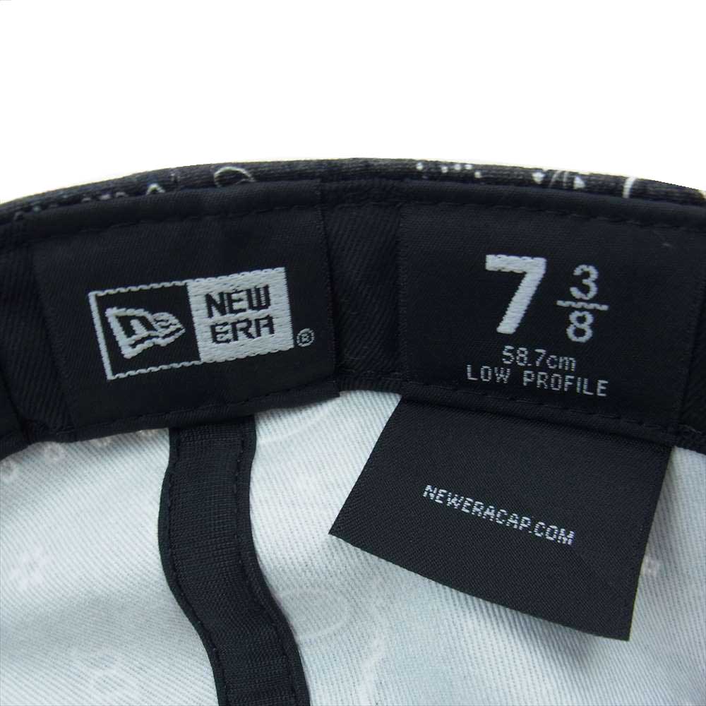 NEW ERA ニューエラ × KITH キス Deconstructed Bandana Low Profile デコンストラクション バンダナ ロー プロフィール キャップ ブラック系 58.7cm【中古】