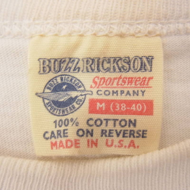 Buzz Rickson's バズリクソンズ U.S.AIR FORCE 半袖 Tシャツ ホワイト系 M【中古】