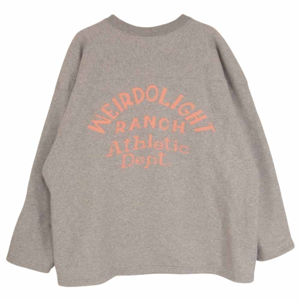 WEIRDO ウィアード WRD-19-AW-14 WEIRDOLIGHT RANCH FOOTBALL SWEAT ライト ランチ フットボール スウェット グレー系 L【中古】