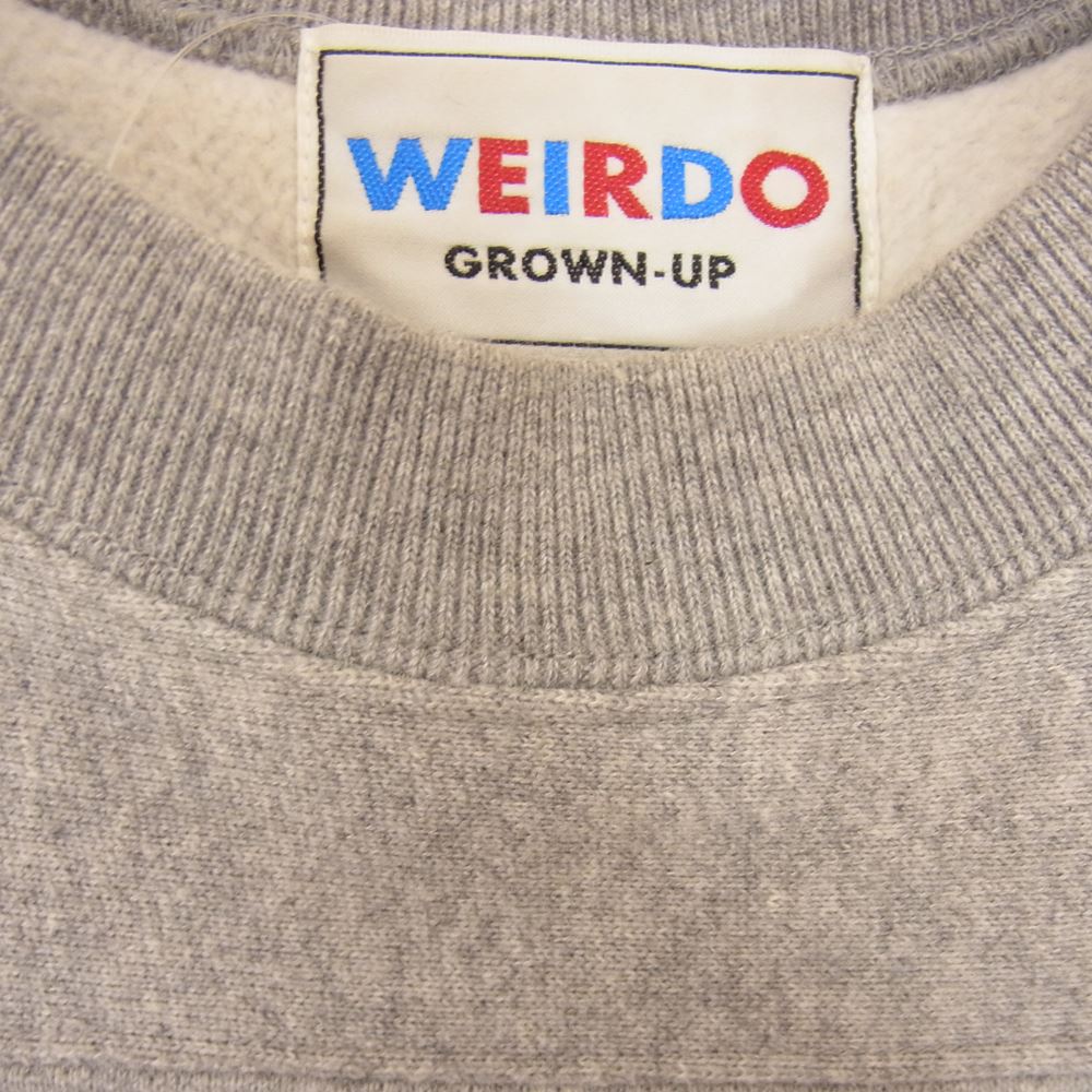 WEIRDO ウィアード WRD-19-AW-14 WEIRDOLIGHT RANCH FOOTBALL SWEAT ライト ランチ フットボール スウェット グレー系 L【中古】