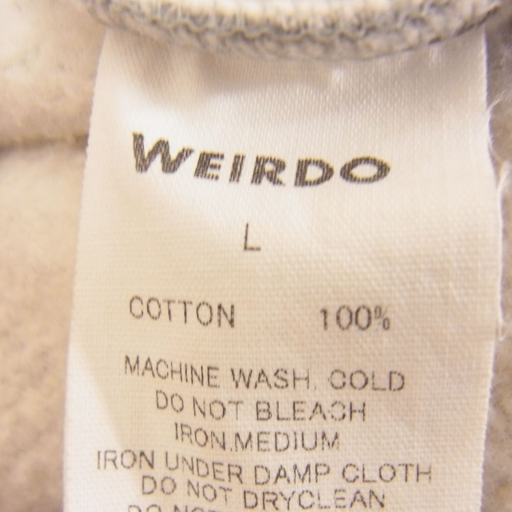 WEIRDO ウィアード WRD-19-AW-14 WEIRDOLIGHT RANCH FOOTBALL SWEAT ライト ランチ フットボール スウェット グレー系 L【中古】