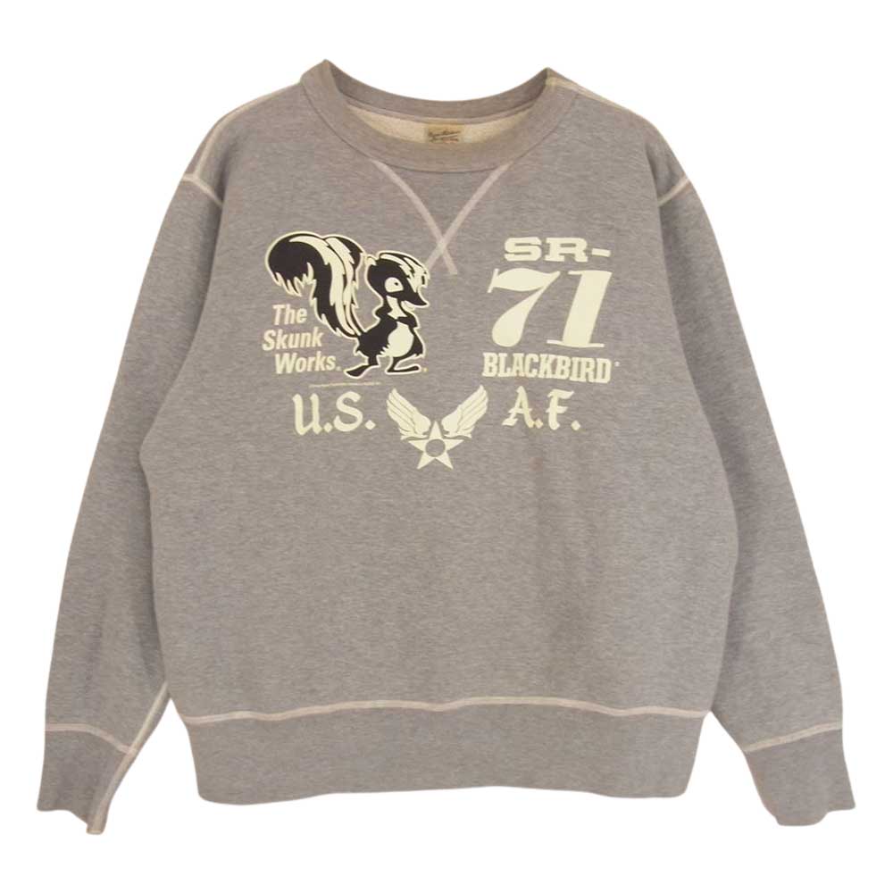 Buzz Rickson's バズリクソンズ SR-71 The Skunk Works スカンク ワークス スウェット グレー系 L【中古】