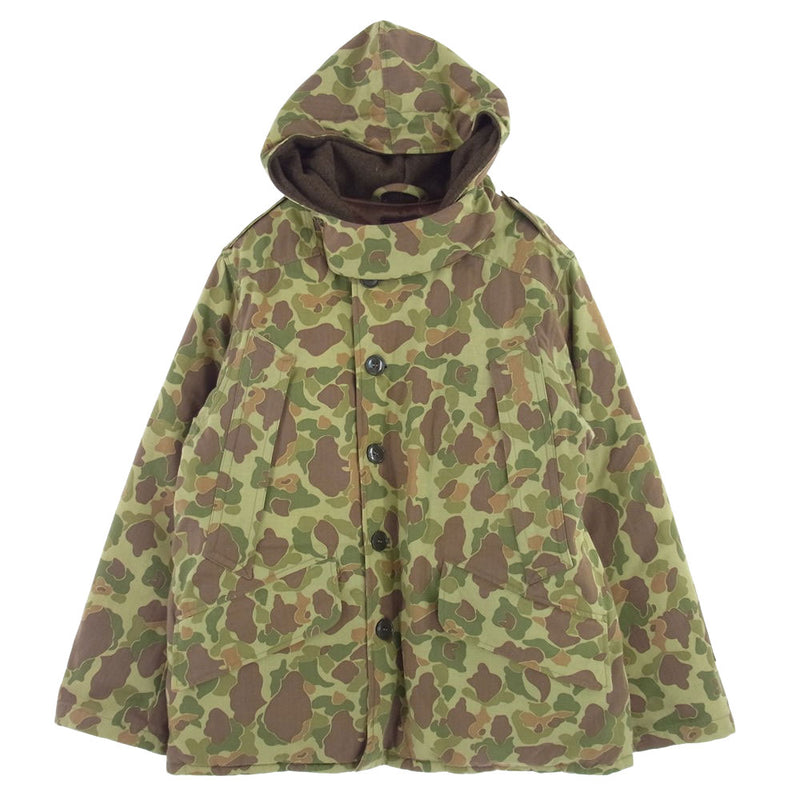 Buzz Rickson's バズリクソンズ BR12811 B-9 CAMOUFLAGE CIVILIAN MODEL カモフラ ダウン ジャケット モスグリーン系 マルチカラー系 38【中古】