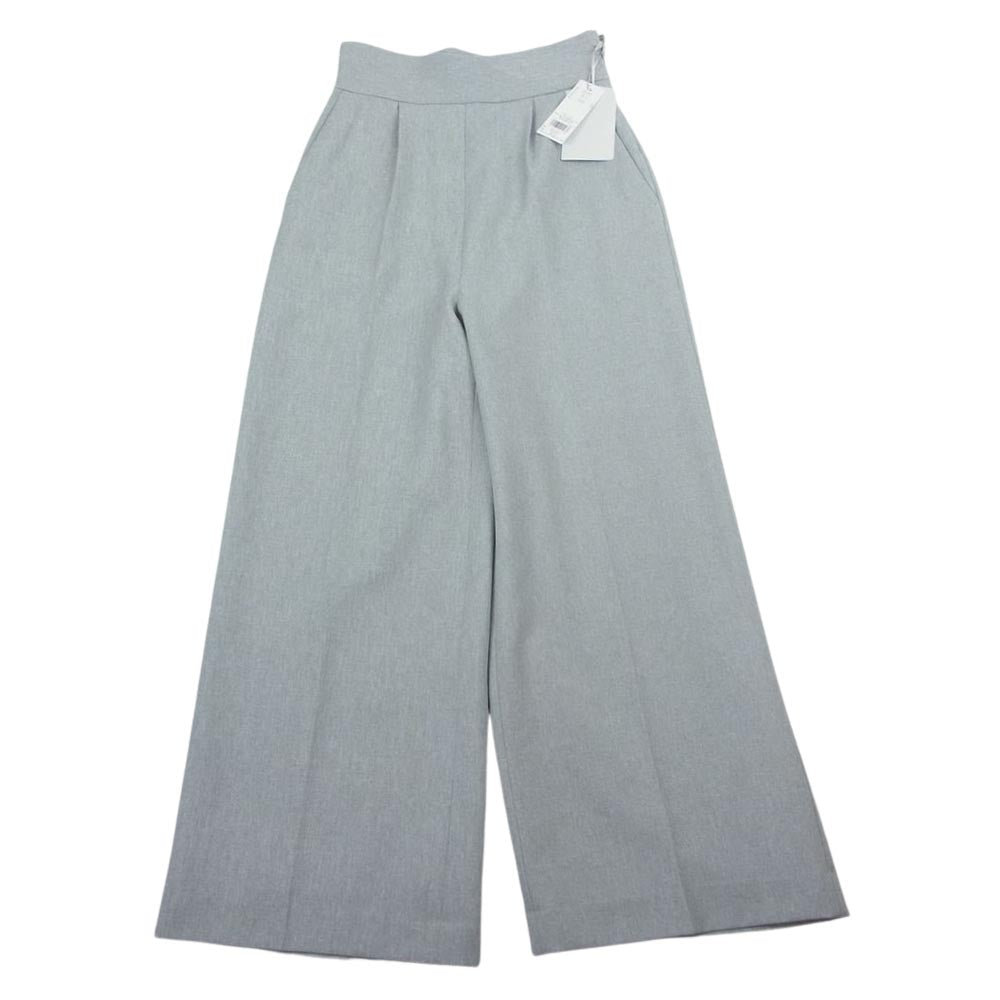 セルフォード 22AW CWFP225019 タグ付き未使用品 Wクロス ハイウエストワイドパンツ グレー系 36【極上美品】【中古】