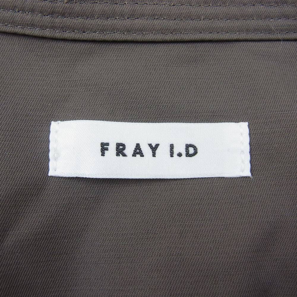 フレイアイディー 22AW FWFO225504 パッチポケットツイルワンピース ベルテッド ドレス ブラウン系 1【中古】