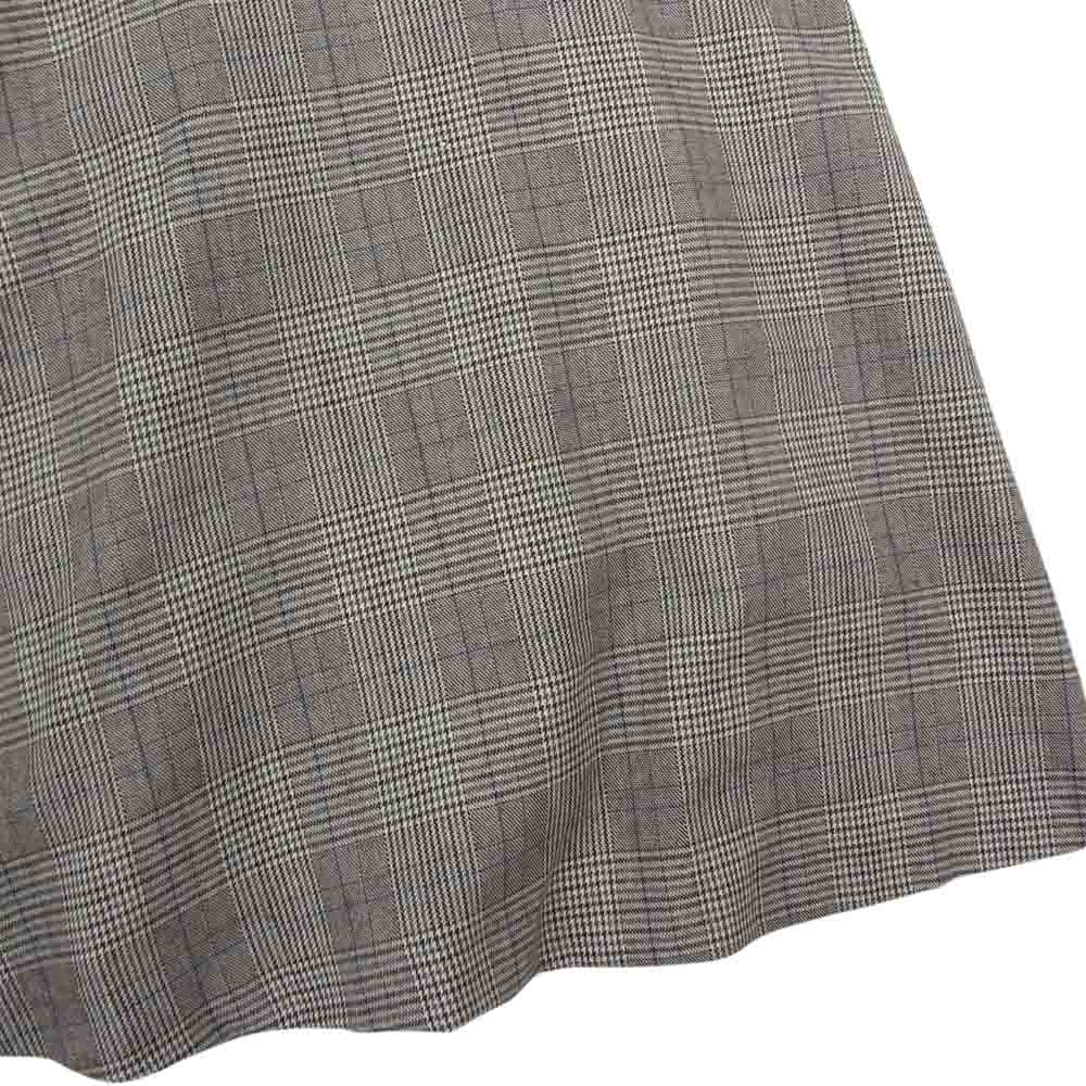 セルフォード 22AW CWFS224052 タグ付き未使用品 バリエーション マーメイド 千鳥 グレンチェック スカート ブラウン系 36【極上美品】【中古】