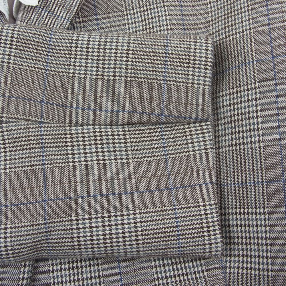 セルフォード 22AW CWFJ224043 タグ付き未使用品 バリエーション ショート 千鳥 グレンチェック ジャケット ブラウン系 38【極上美品】【中古】