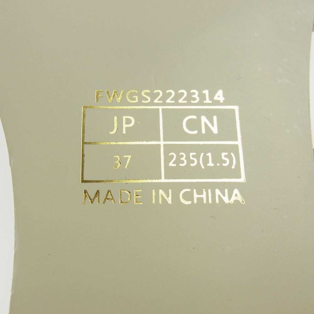 フレイアイディー 22SS FWGS222314 タグ付き未使用品 ポインテッドトゥ フラット サンダル 37【極上美品】【中古】