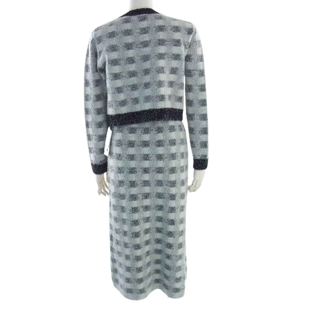 セルフォード 22AW タグ付き未使用品 ニットカーデ タイトスカート セットアップ ホワイト系 ブラック系 36【極上美品】【中古】