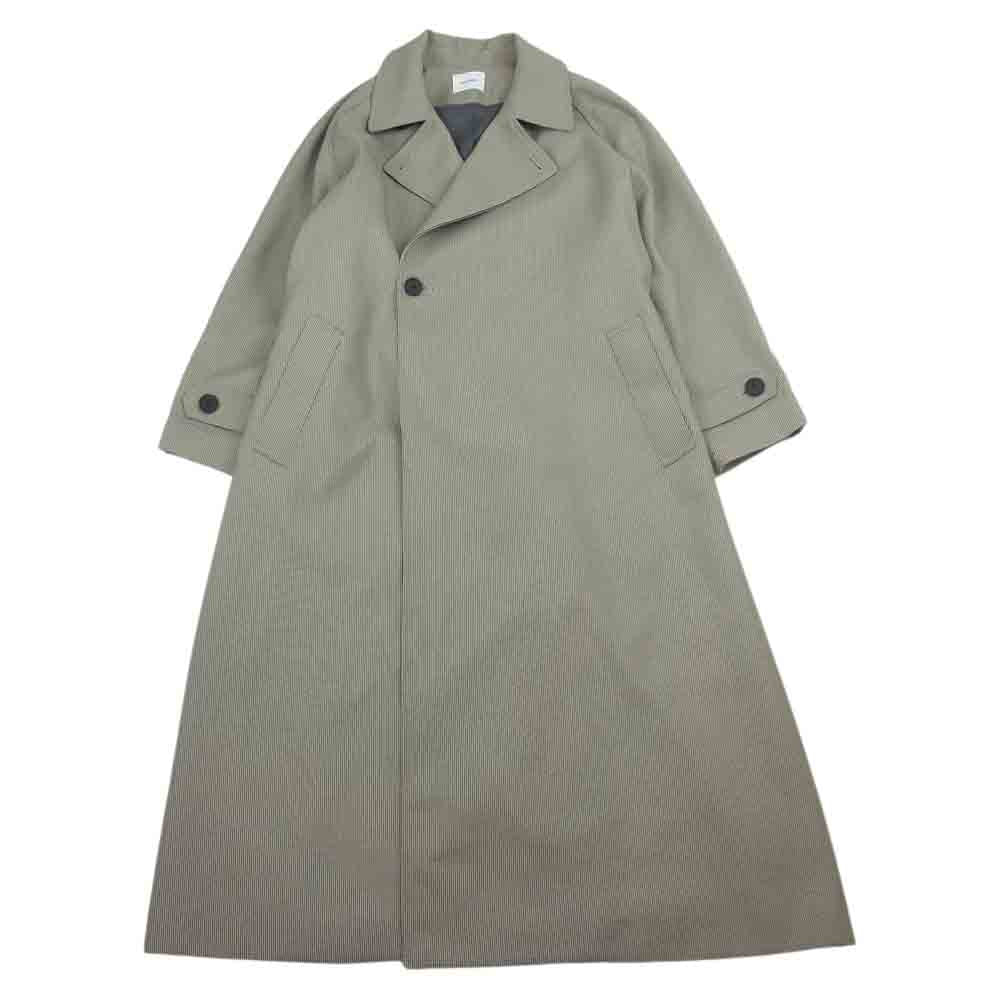 ミースロエ 22AW MWFC224073 ドルマンステンカラーチェックコート グレー系 1【美品】【中古】
