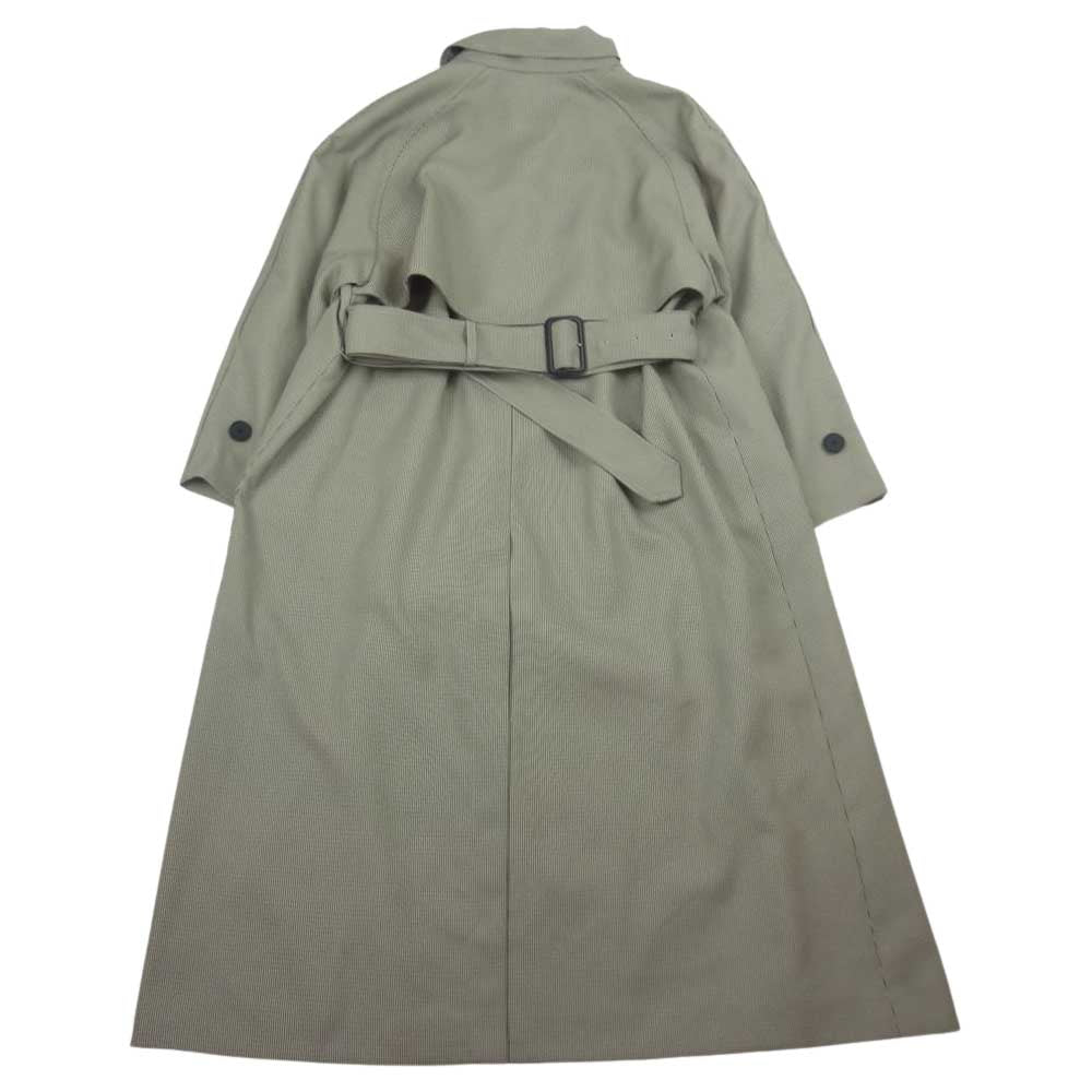 ミースロエ 22AW MWFC224073 ドルマンステンカラーチェックコート グレー系 1【美品】【中古】