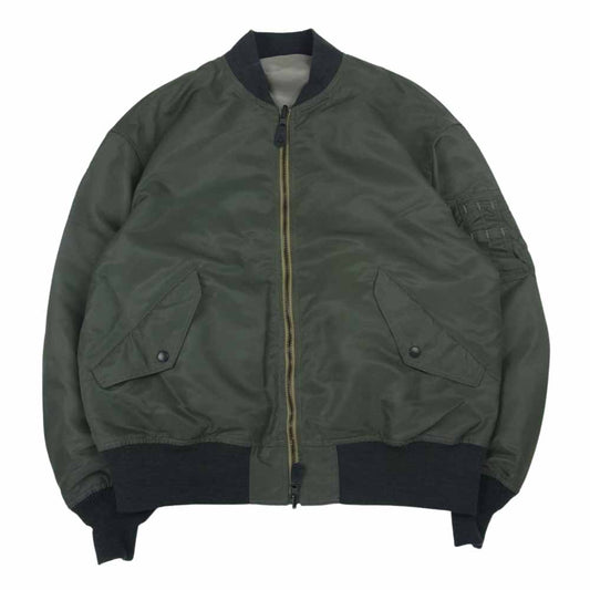 marka マーカ M23A-05BL01C L-2B recycle nylon twill リサイクル ナイロン ツイル ミリタリー ジャケット カーキ系 1【美品】【中古】