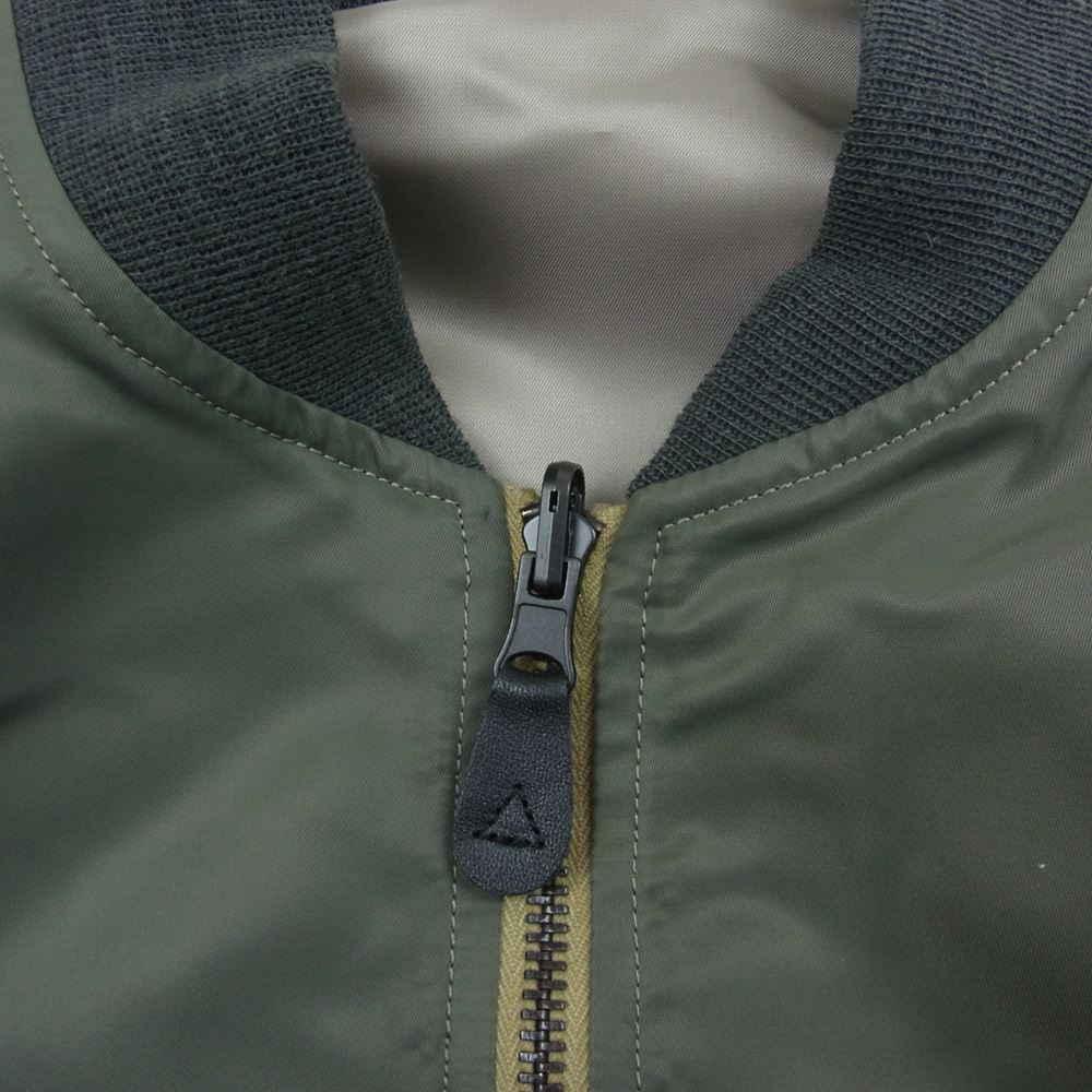 marka マーカ M23A-05BL01C L-2B recycle nylon twill リサイクル ナイロン ツイル ミリタリー ジャケット カーキ系 1【美品】【中古】