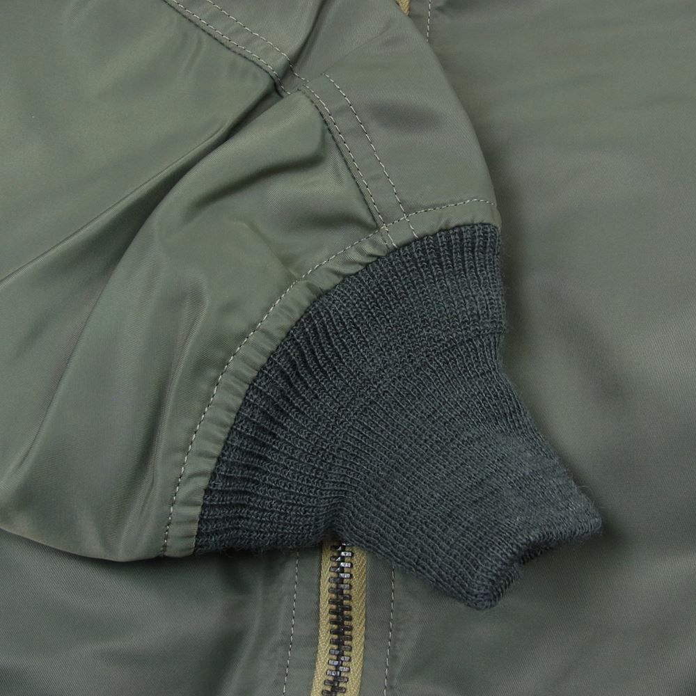 marka マーカ M23A-05BL01C L-2B recycle nylon twill リサイクル ナイロン ツイル ミリタリー ジャケット カーキ系 1【美品】【中古】