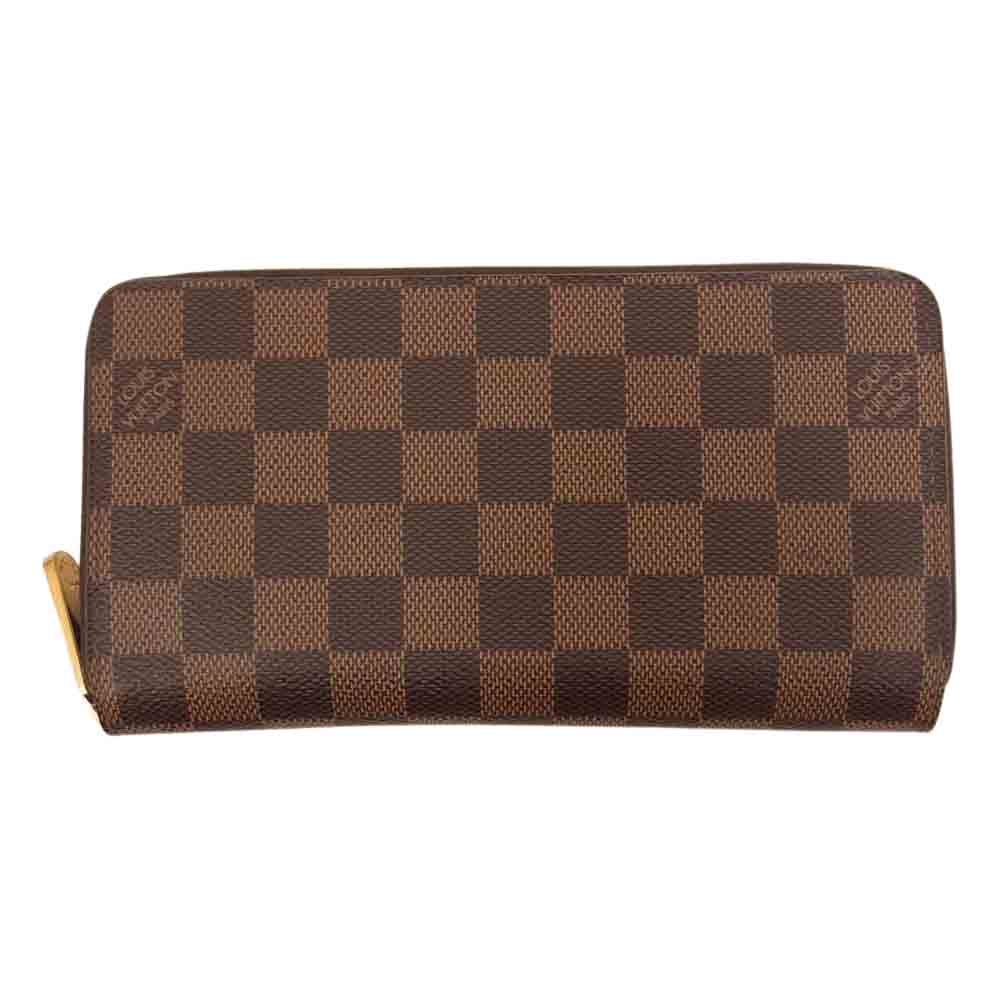 LOUIS VUITTON ルイ・ヴィトン N41661 ダミエ ジッピー ウォレット 財布 ブラウン系【美品】【中古】