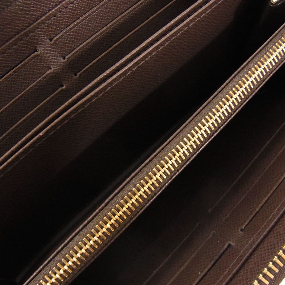 LOUIS VUITTON ルイ・ヴィトン N41661 ダミエ ジッピー ウォレット 財布 ブラウン系【美品】【中古】