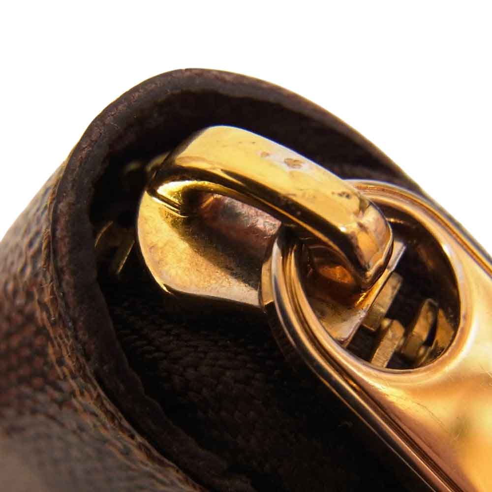 LOUIS VUITTON ルイ・ヴィトン N41661 ダミエ ジッピー ウォレット 財布 ブラウン系【美品】【中古】