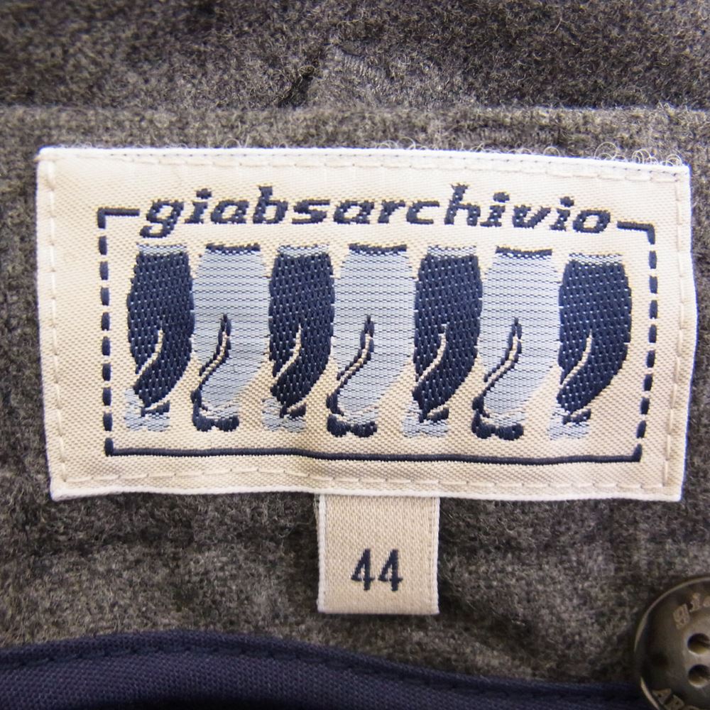 ジャブス アルキヴィオ CUCITO IN FIRENZE クチート イン フィレンツェ ウール パンツ スラックス トラウザー グレー グレー系 44【極上美品】【中古】