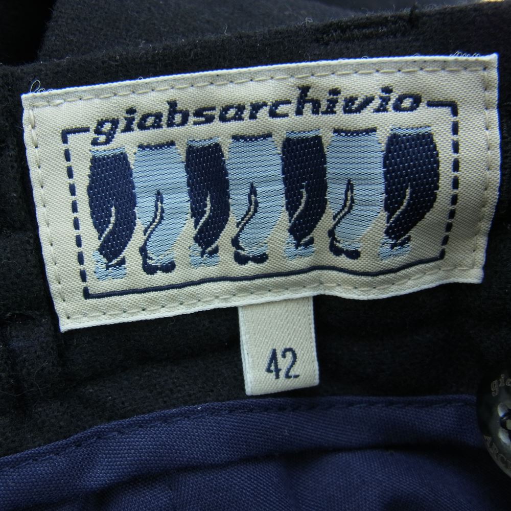 ジャブス アルキヴィオ CUCITO IN FIRENZE クチート イン フィレンツェ パンツ スラックス トラウザー ブラック ブラック系 42【中古】