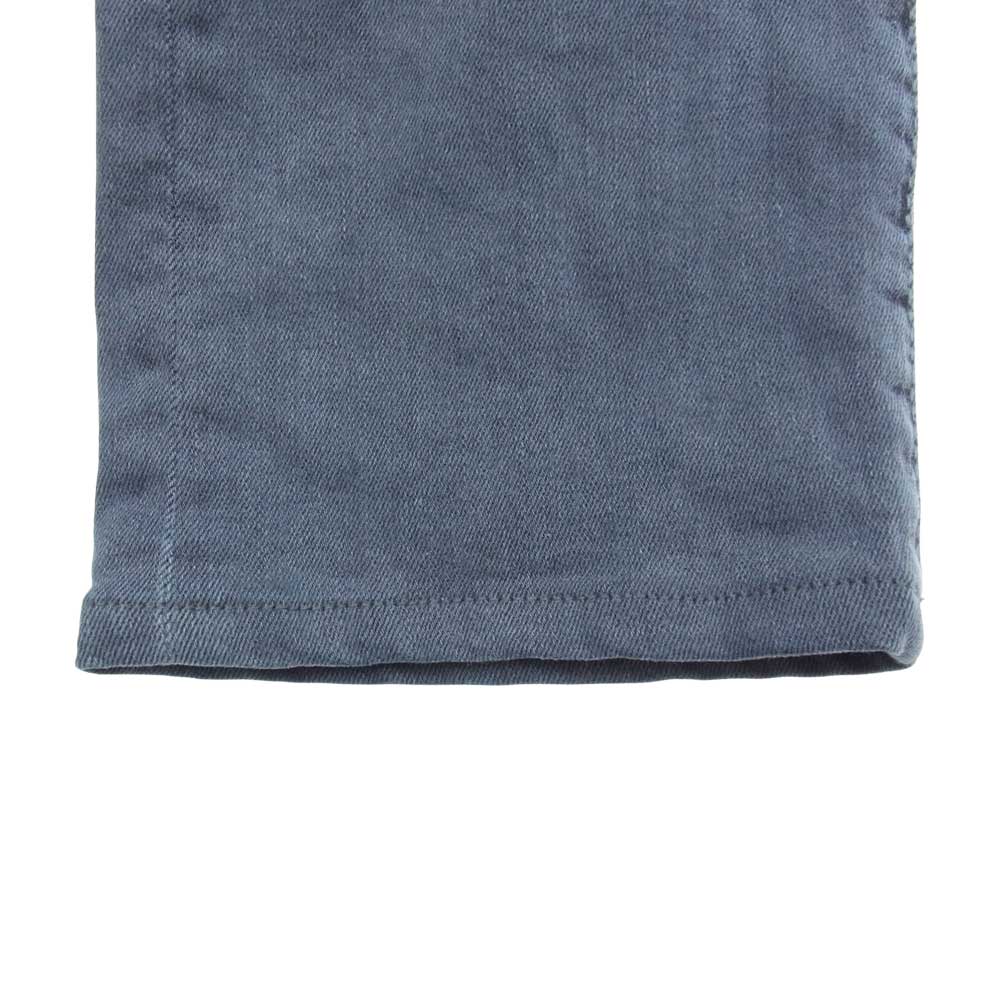 JACOB COHEN ヤコブコーエン J622 ボタンフライ 5ポケット スレキバンダナプリント ハラコパッチ ストレッチ デニムパンツ ジーンズ グレー グレー系 29【中古】