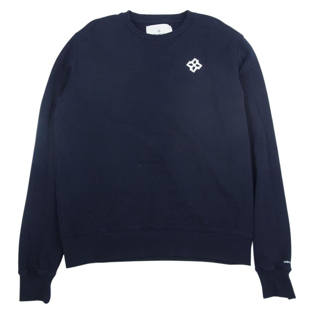タリアトーレ ロゴ スウェット クルーネック ネイビー系 L【中古】