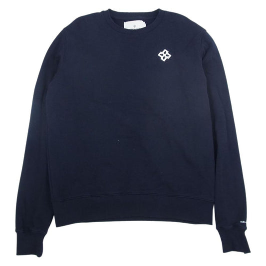 タリアトーレ ロゴ スウェット クルーネック ネイビー系 L【中古】