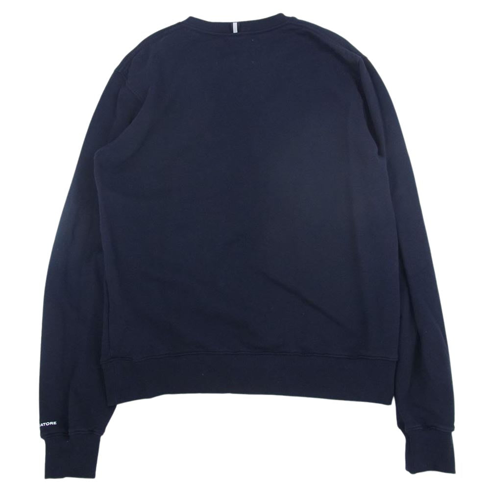 タリアトーレ ロゴ スウェット クルーネック ネイビー系 L【中古】