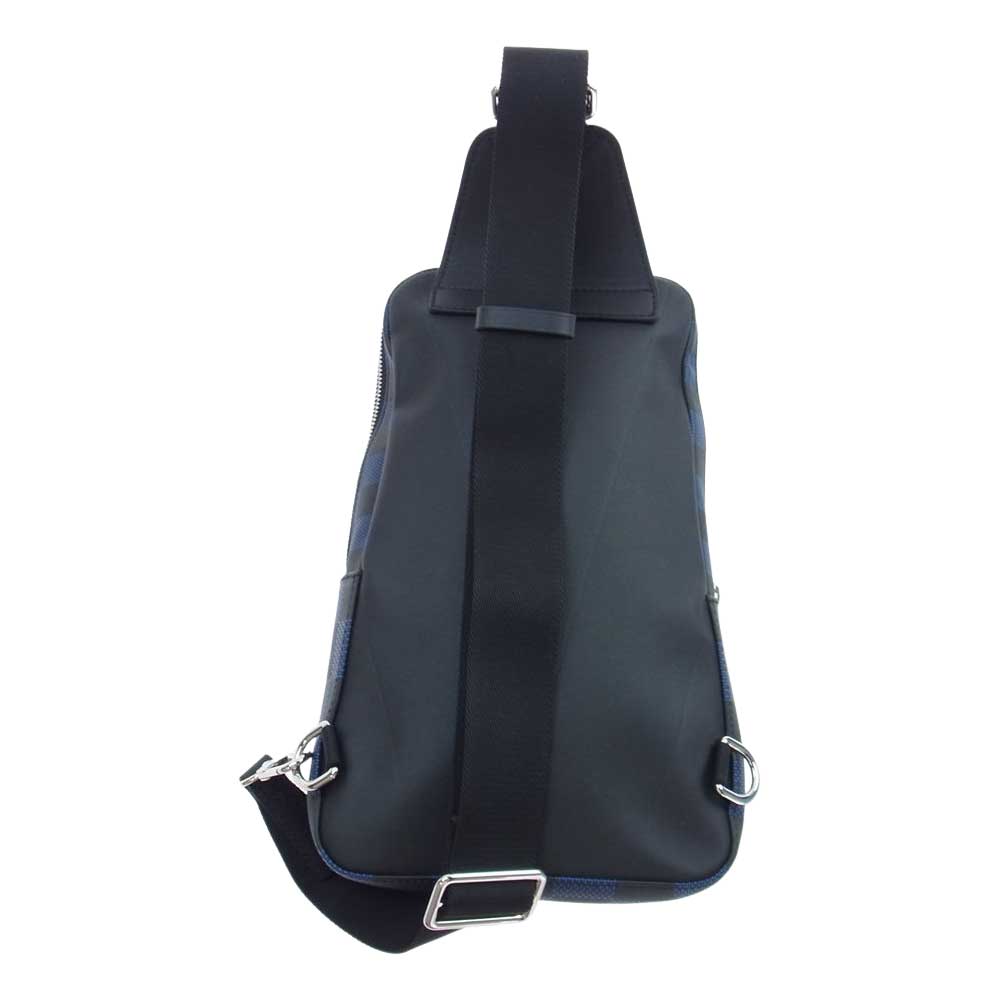 LOUIS VUITTON ルイ・ヴィトン N50024 ダミエ アンフィニ 3D マリーヌ アヴェニュー スリングバッグ ブラック系 ブルー系【極上美品】【中古】