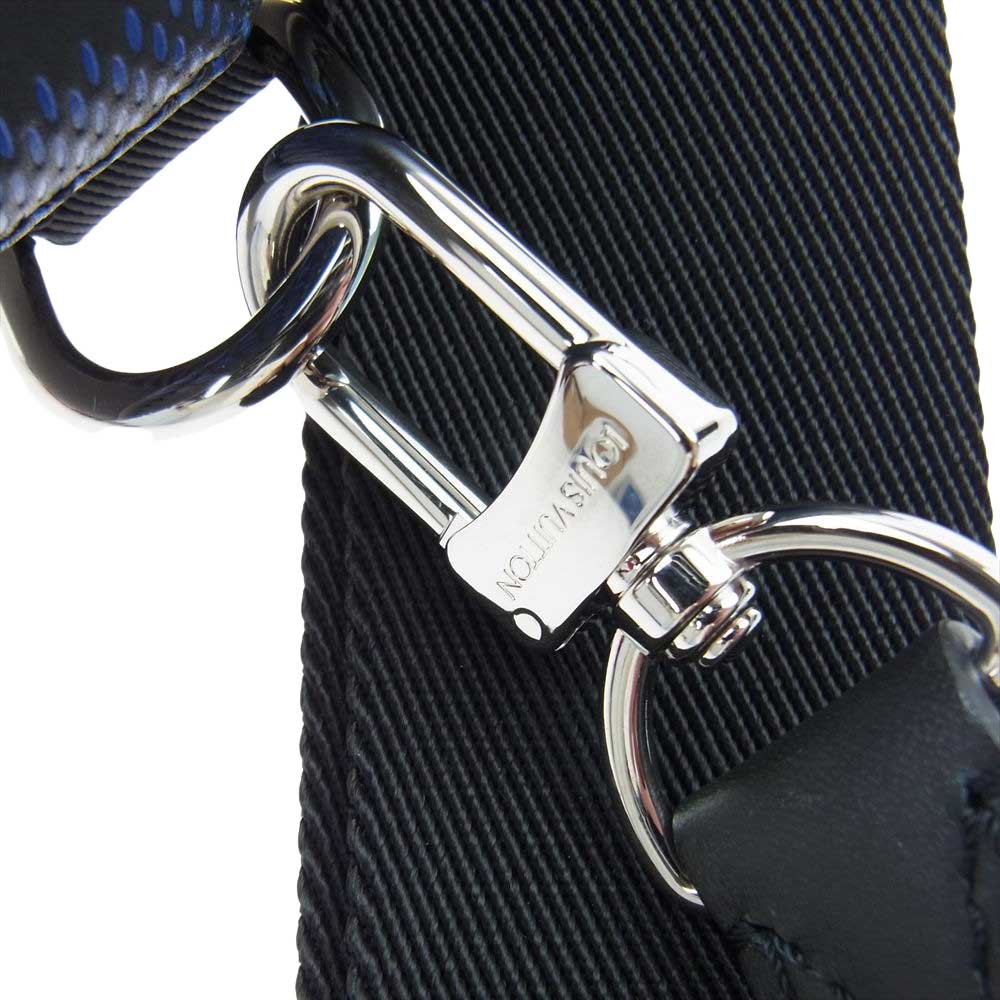 LOUIS VUITTON ルイ・ヴィトン N50024 ダミエ アンフィニ 3D マリーヌ アヴェニュー スリングバッグ ブラック系 ブルー系【極上美品】【中古】