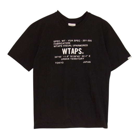 WTAPS ダブルタップス 20AW 202PCDT-ST03S 半袖 TEE Tシャツ   ブラック系 ２【中古】