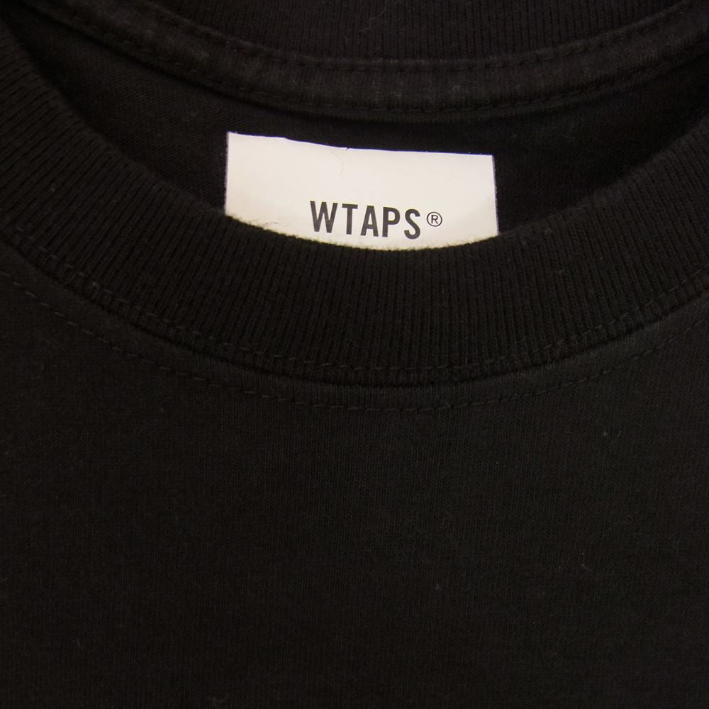 WTAPS ダブルタップス 20AW 202PCDT-ST03S 半袖 TEE Tシャツ   ブラック系 ２【中古】