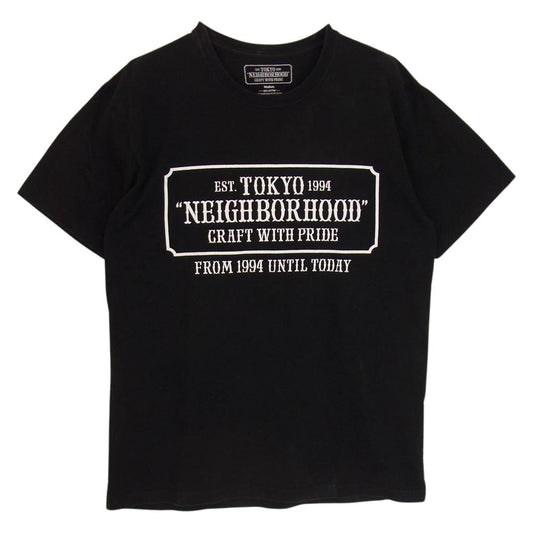 NEIGHBORHOOD ネイバーフッド TOKYOロゴ プリント 半袖 TEE Tシャツ   ブラック系 M【中古】