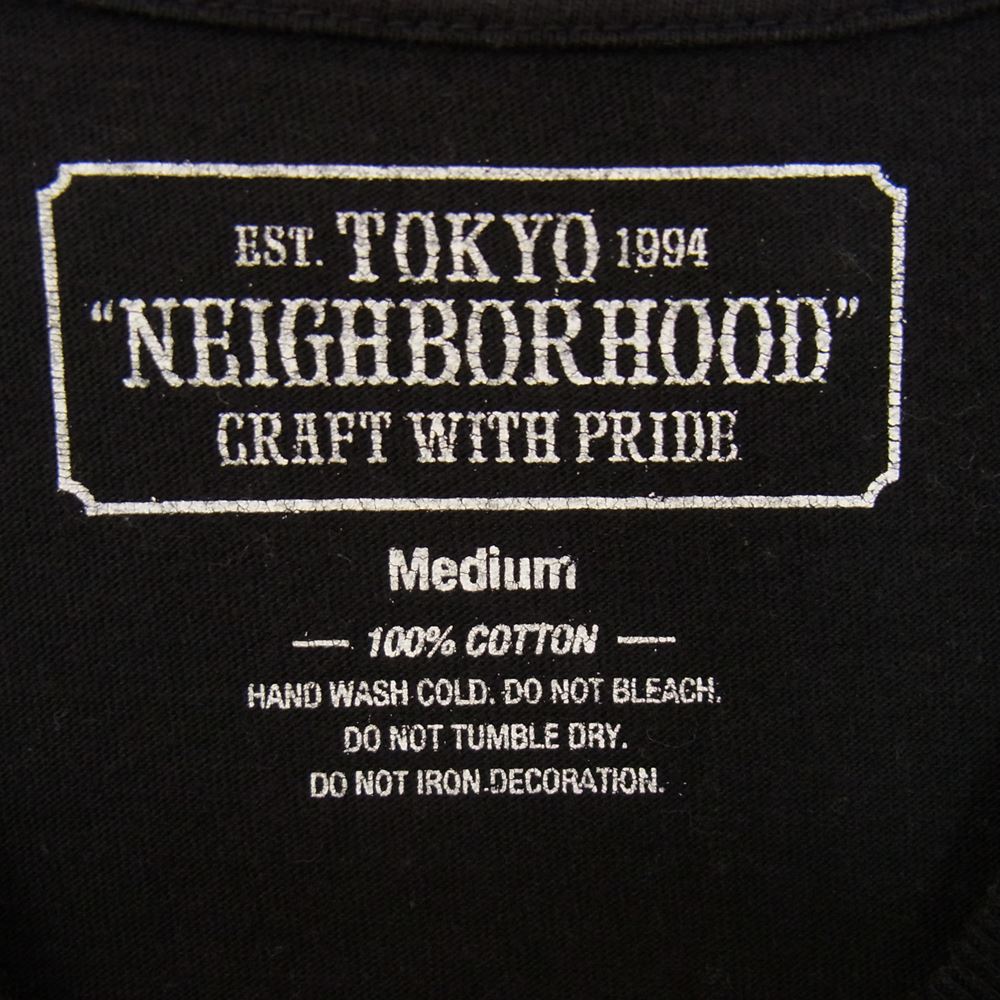 NEIGHBORHOOD ネイバーフッド TOKYOロゴ プリント 半袖 TEE Tシャツ   ブラック系 M【中古】