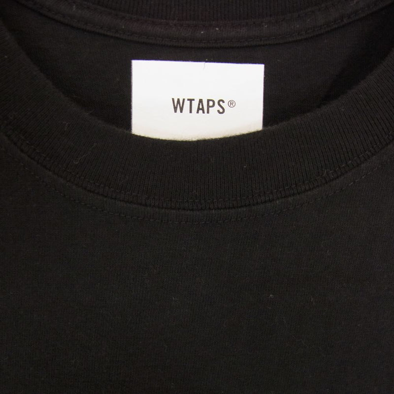 WTAPS ダブルタップス 20AW VISUAL UPARMORED 半袖 TEE Tシャツ  ブラック系 ２【中古】