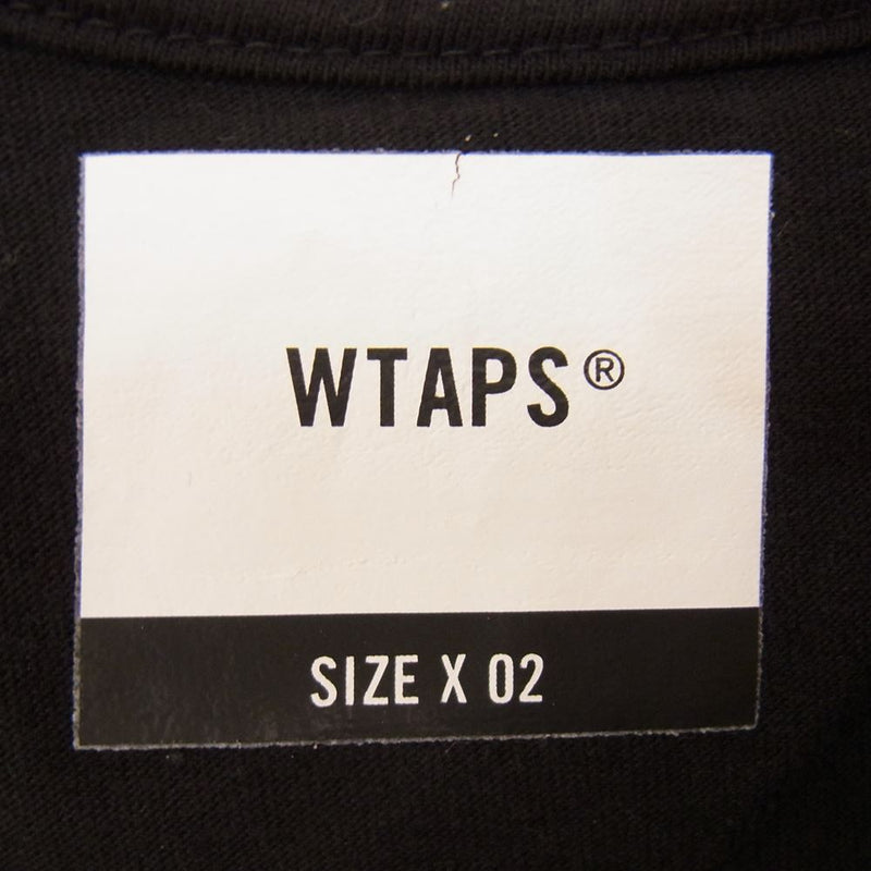 WTAPS ダブルタップス 20AW VISUAL UPARMORED 半袖 TEE Tシャツ  ブラック系 ２【中古】