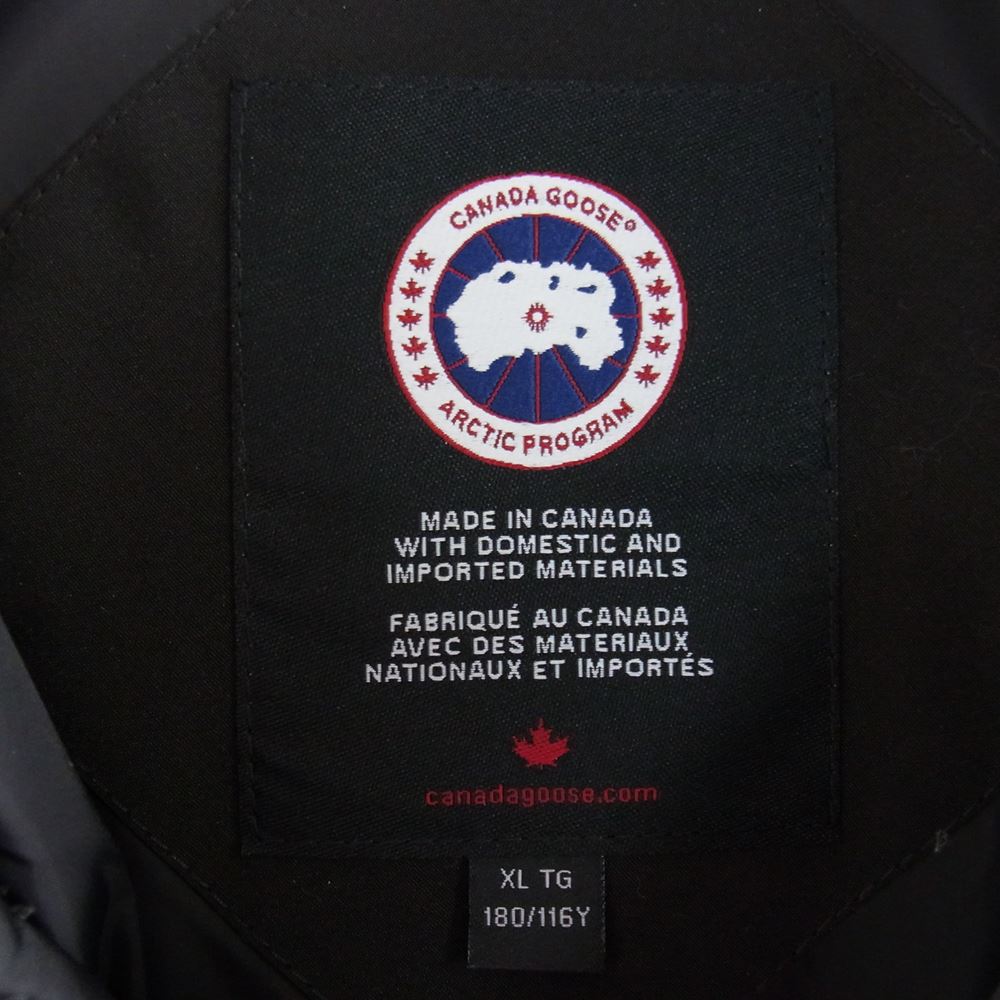 CANADA GOOSE カナダグース 22AW 2301JM 国内正規品 ジャパンタグ Russell Parka ラッセル パーカー ダウン ジャケット ブラック系 XL【新古品】【未使用】【中古】
