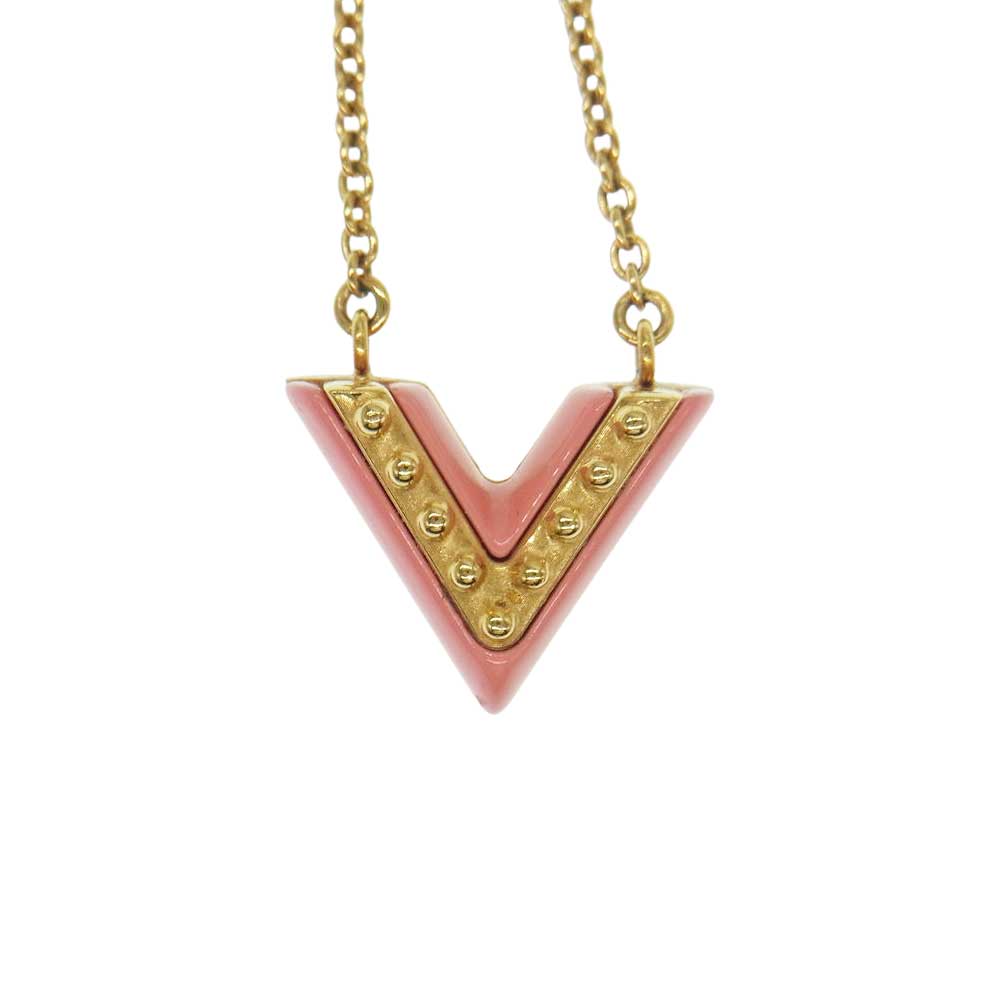 LOUIS VUITTON ルイ・ヴィトン M63180  エセンシャルV ネックレス  ゴールド系【中古】