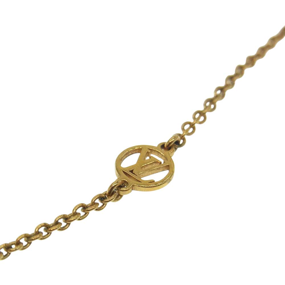 LOUIS VUITTON ルイ・ヴィトン M63180  エセンシャルV ネックレス  ゴールド系【中古】