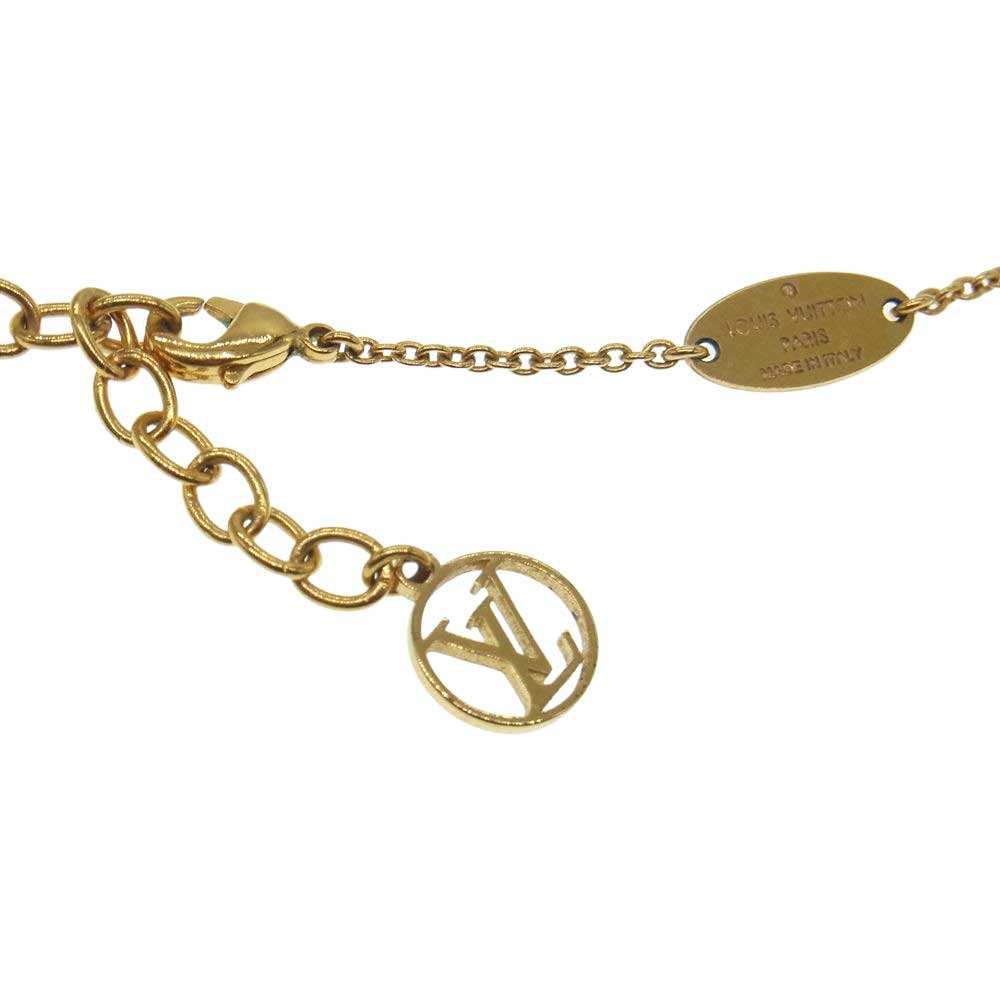 LOUIS VUITTON ルイ・ヴィトン M63180  エセンシャルV ネックレス  ゴールド系【中古】
