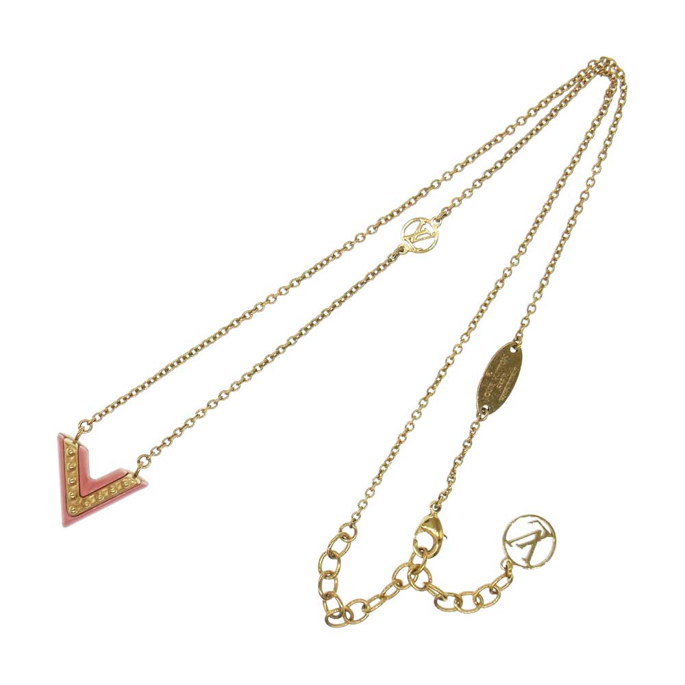 LOUIS VUITTON ルイ・ヴィトン M63180  エセンシャルV ネックレス  ゴールド系【中古】