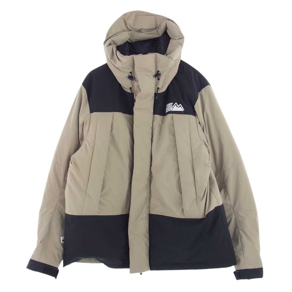 ファーストダウン F342520 WRAP DOWN PARKA DICROS MAURI 撥水 ダウン ジャケット ベージュ系 ブラック系 XL【中古】