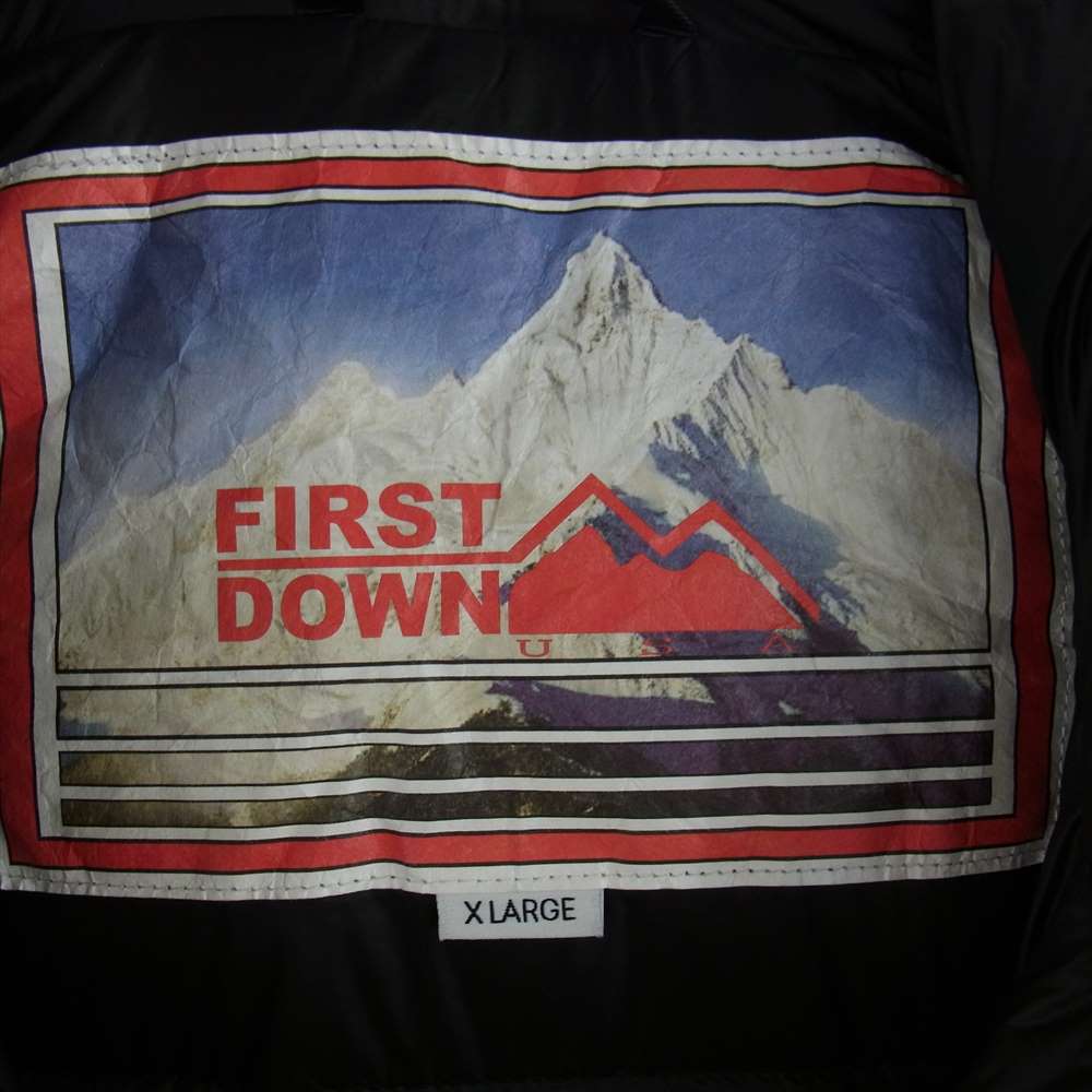 ファーストダウン F342520 WRAP DOWN PARKA DICROS MAURI 撥水 ダウン ジャケット ベージュ系 ブラック系 XL【中古】