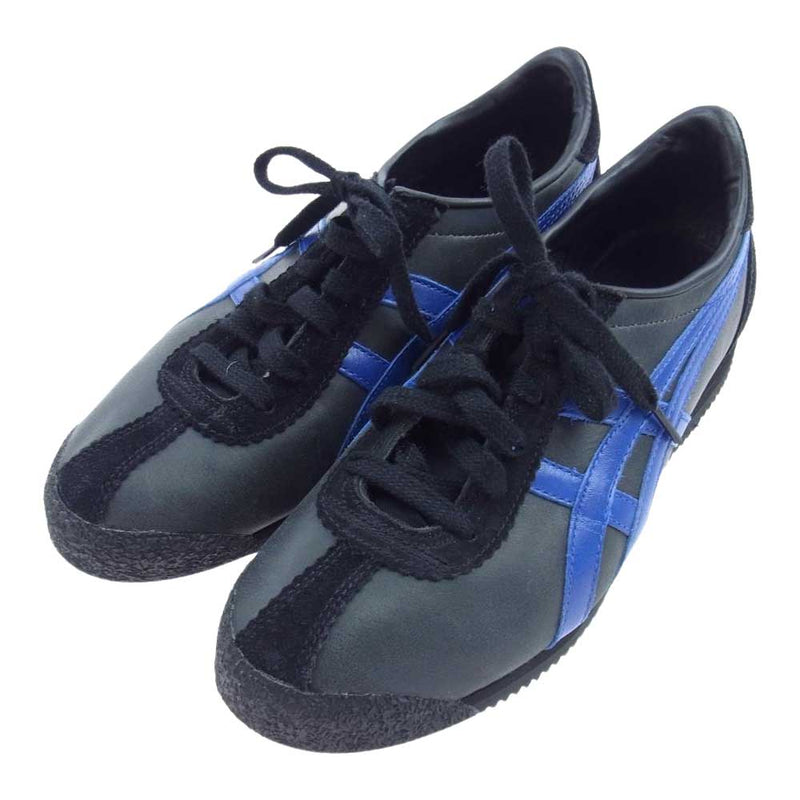 ONITSUKA TIGER オニツカタイガー THL918 ローカット スニーカー ブラック系 ブルー系 26.0cm【中古】