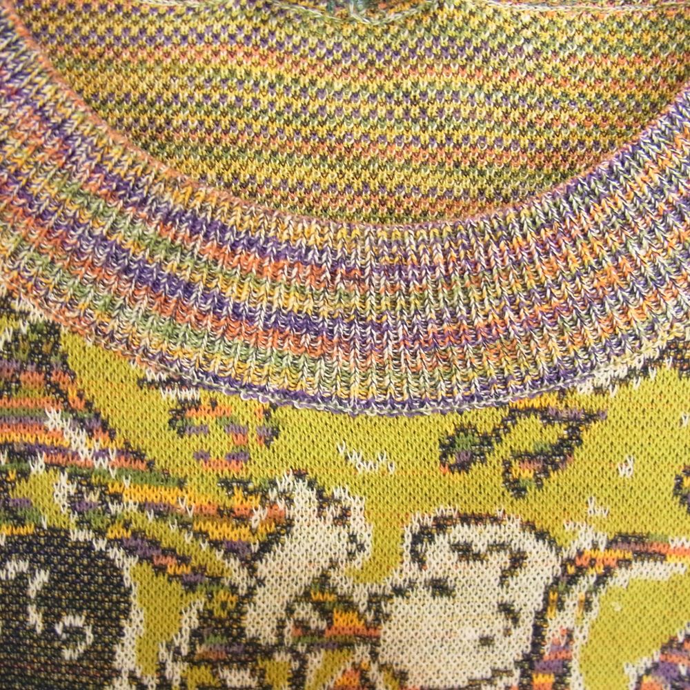 Missoni ミッソーニ イタリア製 オールド 音楽隊 総柄 クルーネック ニット セーター マルチカラー系 41【中古】