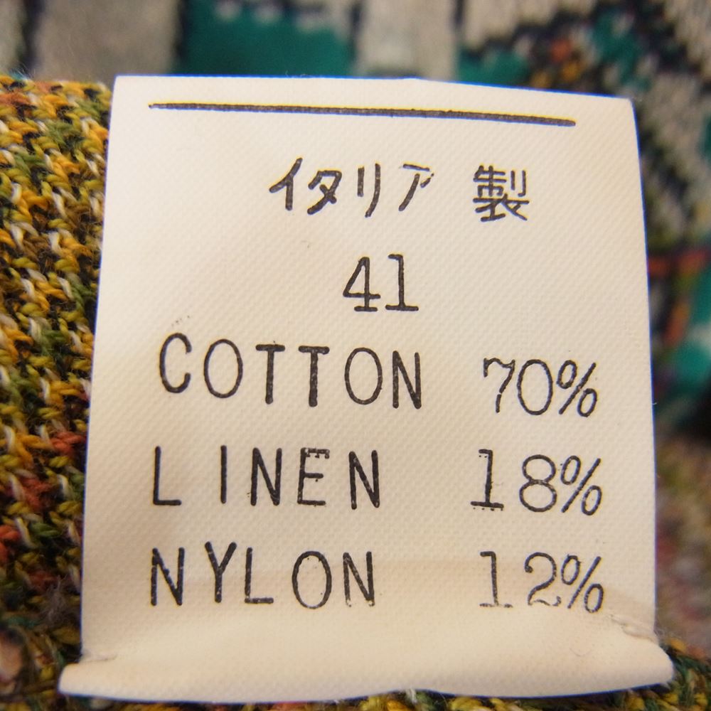 Missoni ミッソーニ イタリア製 オールド 音楽隊 総柄 クルーネック ニット セーター マルチカラー系 41【中古】