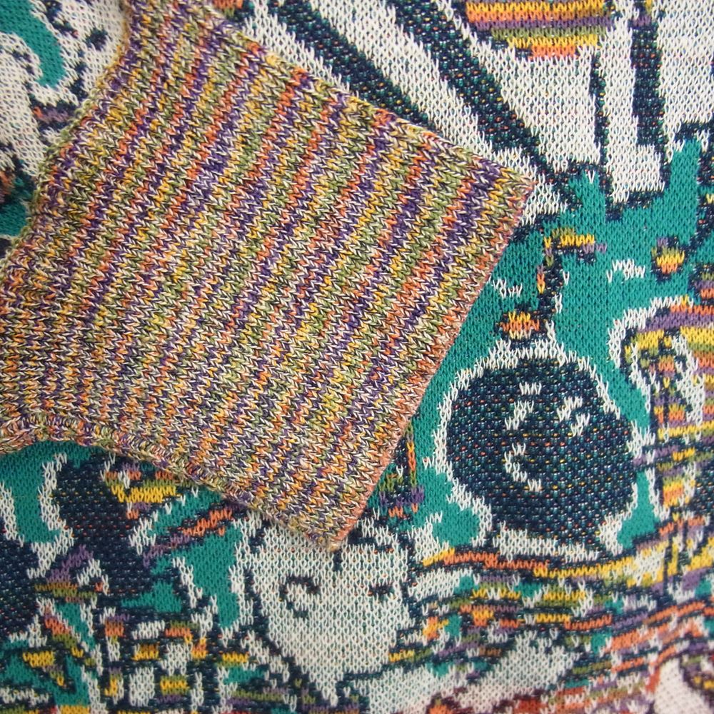 Missoni ミッソーニ イタリア製 オールド 音楽隊 総柄 クルーネック ニット セーター マルチカラー系 41【中古】
