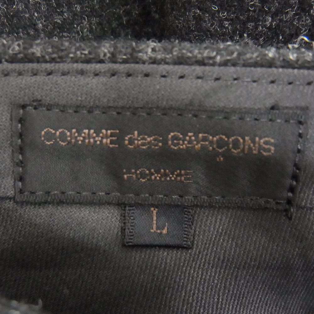 COMME des GARCONS HOMME コムデギャルソンオム AD1995 HP-08027L 90s ヴィンテージ ウール 2タック ワイド テーパード パンツ グレー系 L【中古】