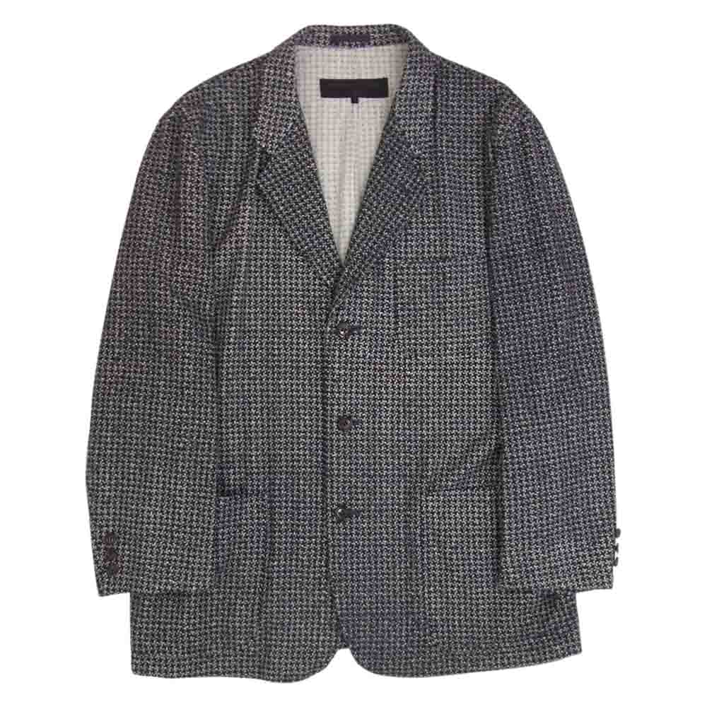 COMME des GARCONS HOMME コムデギャルソンオム AD1995 HJ-08020M 90s ヴィンテージ 千鳥格子柄 ウール テーラード ジャケット グリーン系 M【中古】