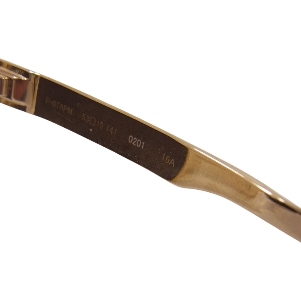 フォーナインズ F-01APM feelsun フィールサン サングラス 眼鏡 ゴールド系【中古】