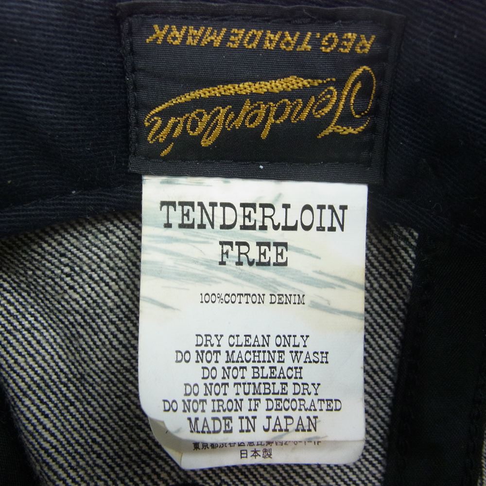 TENDERLOIN テンダーロイン 19AW DENIM CAP デニム ロゴ ワッペン